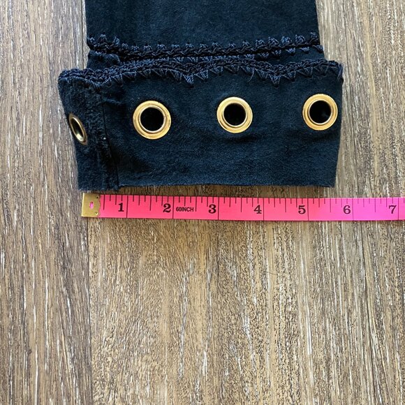 Vintage Cache Black Leather Eyelet Jacket - Picture 9 of 9